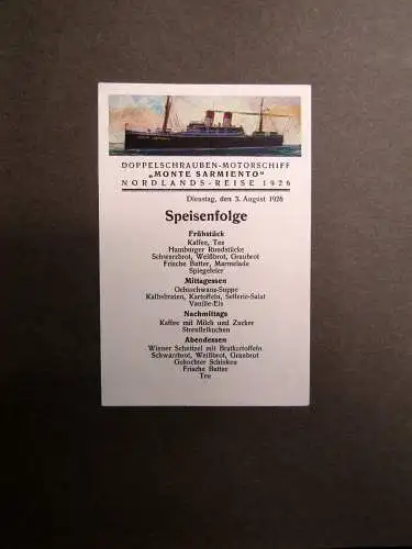 Schlee, Georg Nordlandfahren. Mit der "Monte Sarmiento" 2 Fotoalben 1926