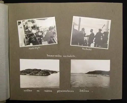 Schlee, Georg Nordlandfahren. Mit der "Monte Sarmiento" 2 Fotoalben 1926