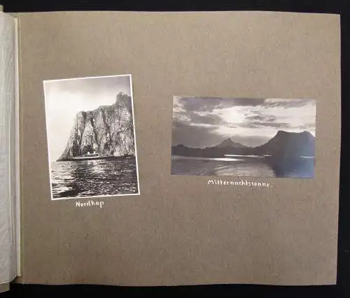 Schlee, Georg Nordlandfahren. Mit der "Monte Sarmiento" 2 Fotoalben 1926