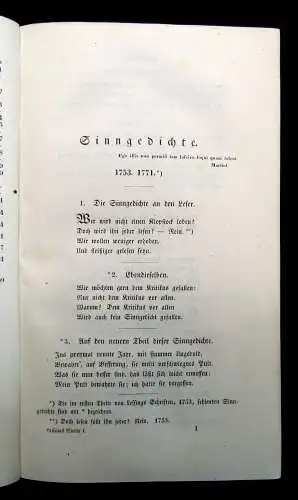 Lessing, Gotthold Ephraim Sämmtliche Schriften 13 in 7 Bde 1838-40 Klassiker