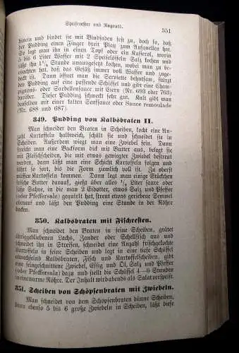 Allestein Das beste bürgerliche Kochbuch vorzüglich für das Haus berechnet 1906