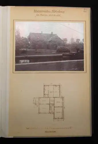 Ems-Jade-Kanal Fotoalbum mit 13 original Fotografien von Bauwerken um 1910