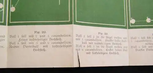 Rocco, Carl Der Meister im Billard-Spiel 3 Tle. in 1  o.J. (um 1880) sehr selten
