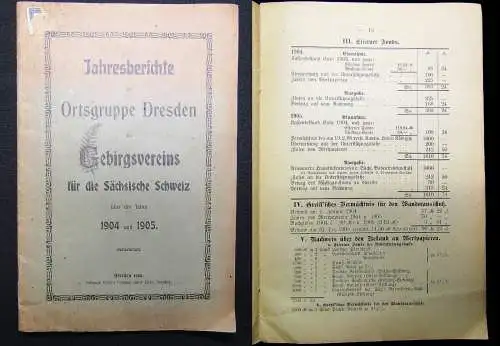 Jahresberichte der Ortsgruppe Dresden d. Gebirgsvereins f.d. Sächs. Schweiz 1906
