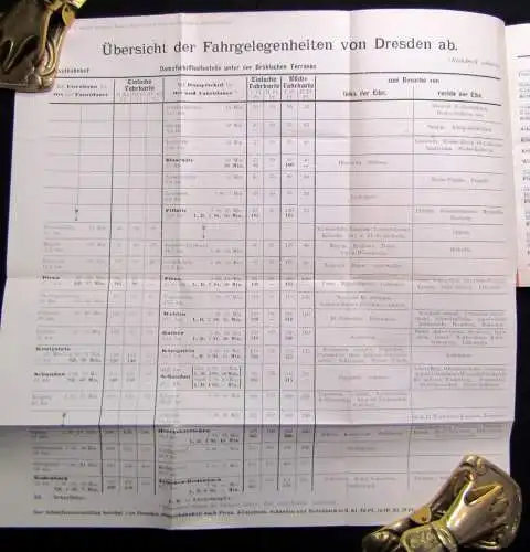 Wagner`s Führer und Karte der Sächsischen Schweiz f. Touristen u.Sommerfrischler