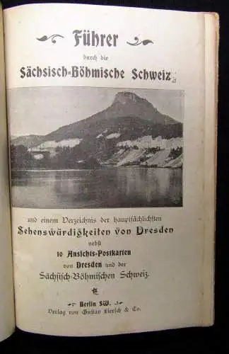 Führer durch die Sächsisch-Böhmische Schweiz Verzeichnis d. Sehenswürdigkeiten