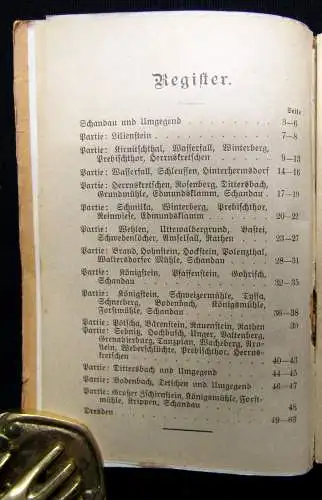 Führer durch die Sächsisch-Böhmische Schweiz Verzeichnis d. Sehenswürdigkeiten