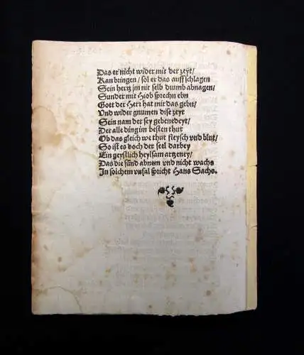 Sachs Drey guter Nützlicher lehr einer Nachtigal  o. J. [um 1560] Theologie