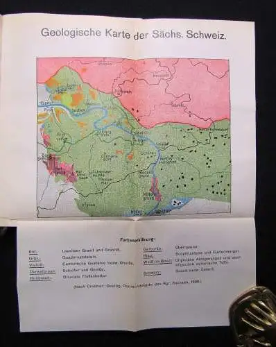 Friese Junk`s Natur-Führer Sächsische Schweiz 1925 Guide Ortskunde Landeskunde