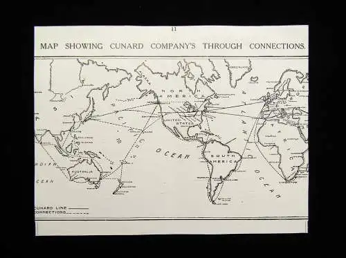 The Cunard Steamship Company Ltd In 4 1/2 Tagen über den Ocean o.J. (1907)