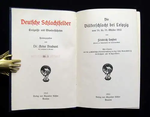 Brabant/Seyfert Deutsche Schlachtfelder Völkerschlacht bei Leipzig 1913 Band 5