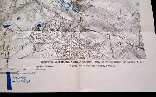 Brabant/Seyfert Deutsche Schlachtfelder Völkerschlacht bei Leipzig 1913 Band 5