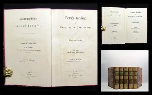 Treitschke Deutsche Geschichte im Neunzehnten Jahrhundert 1899-1907 5 Bde