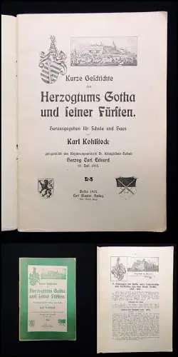 Kohlstock Kurze Geschichte des Herzogtums Gotha und seiner Fürsten 1905