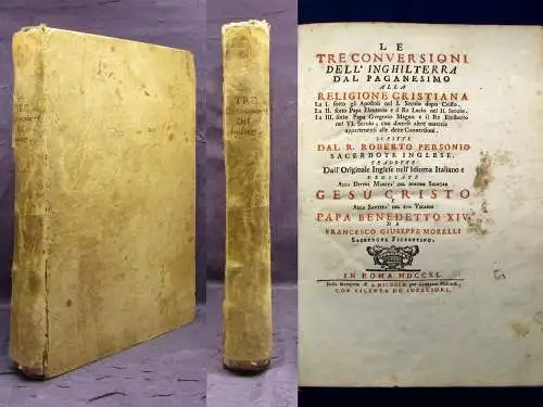 Le tre conversioni dell`Inghilterra dal paganesimo alla religione cristiana 1740