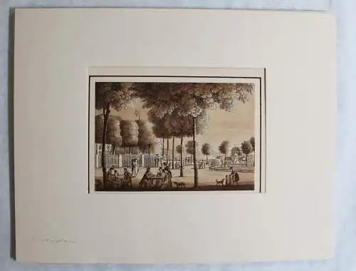 Zingg, Adrian (zugeschr.) -Dresden und Umgebung. 5 Umrissradierungen um 1780 -xz
