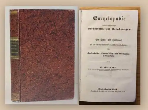 Kleemann Encyclopädie 1844 Medizin Wissen Studium Fachbuch Handbuch Lernen xy