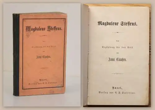 Anna Claußen Magdalene Steffens Erzählung um 1890 Frauenliteratur Belletristik