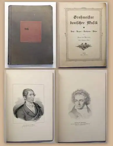 Wolzogen Großmeister deutscher Musik Bach Mozart Beethoven Weber 1897 Biografien