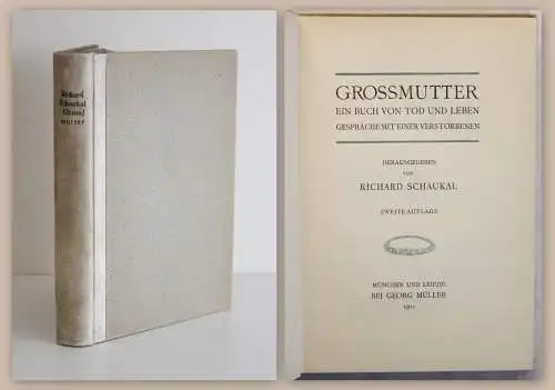 Schaukal Grossmutter Ein Buch von Tod und Leben 1911 Kurzgeschichten Erzählungen