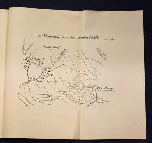 Führer von Warmbad bei Wolkenstein 1925 Landeskunde Sachsen Saxonica js
