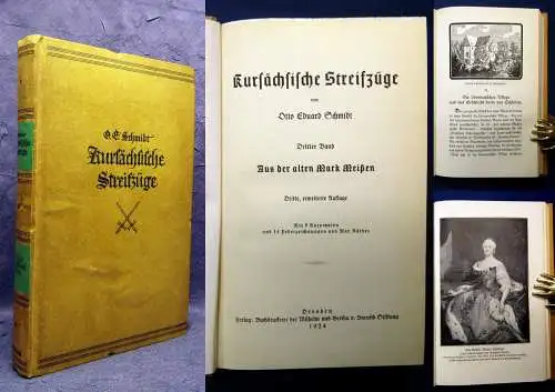 Schmidt Kursächsische Streifzüge 1924 Geschichte Gesellschaft Sachsen mb
