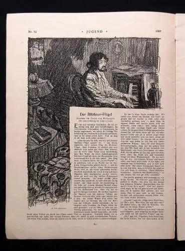 Jugend Zeitschrift Jugendstil Wochenschrift Nr. 52 1897 II.Jhg. Hirth Verlag js