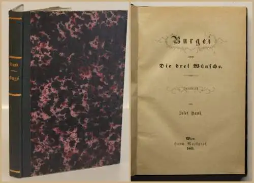 Rank Burgei oder Die drei Wünsche 1865 Literatur Erzählungen Belletristik sf