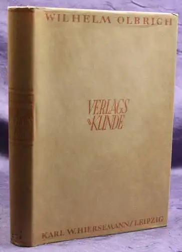 Olbrich Einführung in die Verlagskunde 1932 Geschichte Technik Wissen sf