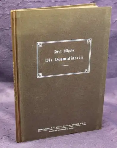 Migula Die Desmidiazeen um 1924, 7 Tafeln Ichthyologie, Gewässer, Meerestiere js
