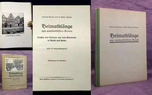 Harms Heimatklänge aus niederlebischen Gauen Ernstes und heiteres 1931 js