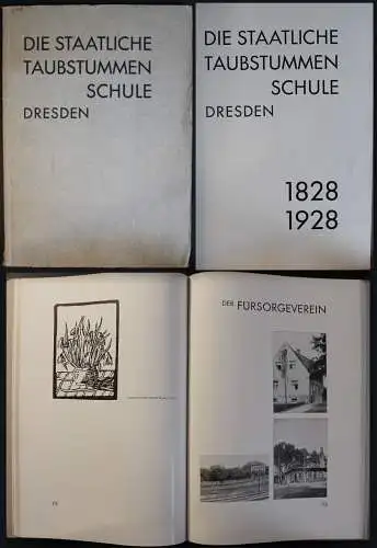 Zimmermann Die Staatliche Taubstummenschule Dresden 1828-1928 Geschichte Sachsen