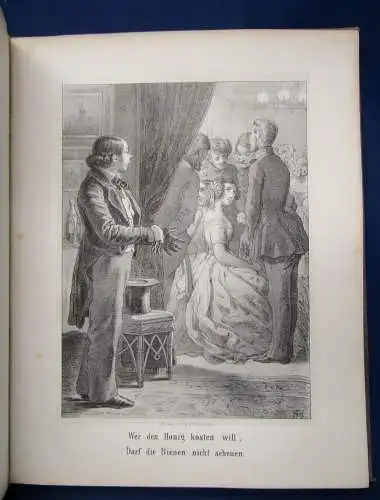 Deutsche Sprüchwörter um 1850 20 Original Lithographien Kunst Kultur  js