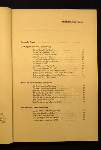 Porst/ Klaus atomkraft/ atomkrieg? Die große Frage Probleme Weltbild.J. js