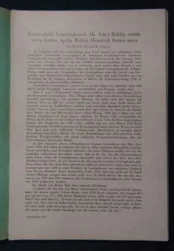 Kakteenkunde Lieferung 1-3 1940 Botanik Natur Forschung Phytologie Lehre js