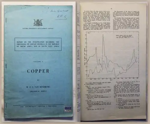 Rensburg Copper Geological Survey (um 1963) Bericht Bergbau Südafrika xy