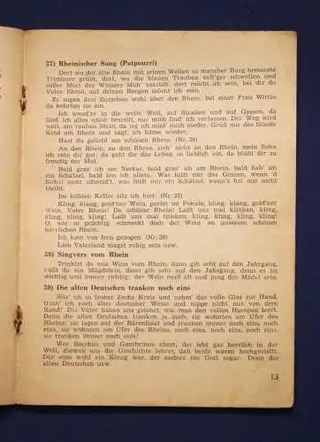  Mensing Original Prospekt Liederbuch VOB um 1940 Lieder Gesang Vers Musik js