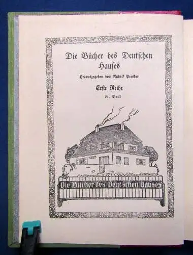 Canter Fahrendes Volk 1908 Die Bücher des deutschen Hauses 1. Reihe js