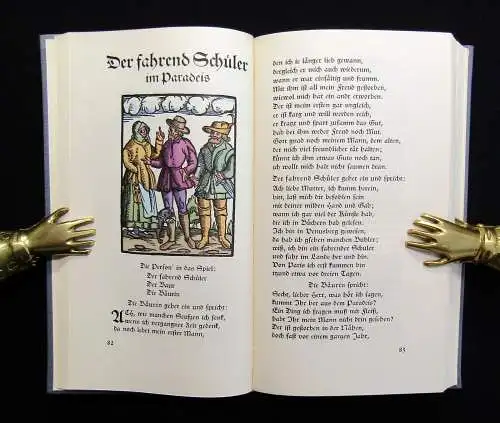 Hans Sachsens ausgewählte Werke 2 Bände Ausgabe 1961 Halbpergament Insel Verlag