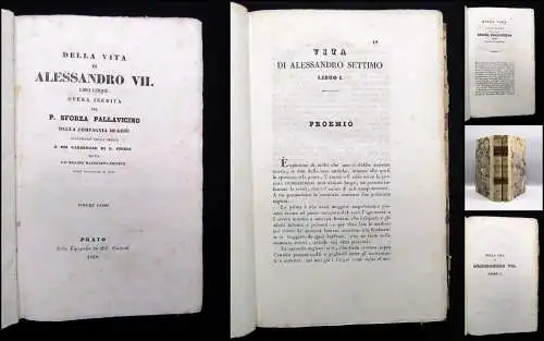 Pallavicino,Sforza Della Vita Di Alessandro VII. Libri Cinque 2 Bde. 1839,40