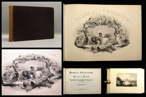 Payne`s Universum 7.Band mit vorzüglichen Stahlstichen um 1845 Landschaften