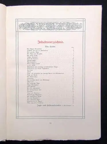 Dreher Konrad Waldhornlieder Jagdlieder aus alter und neuer Zeit 1905 Jagd Jäger