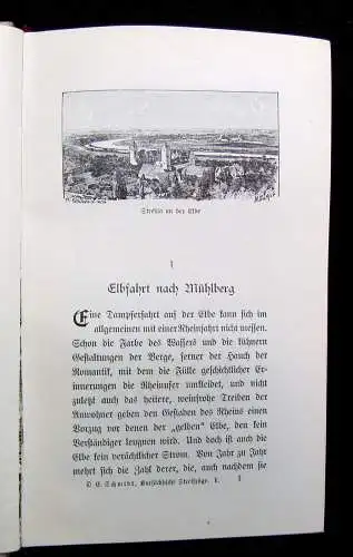 Schmidt Kursächsische Streifzüge 1. Bd 1913 Meißen-Wittenberg 23Federzeichnungen
