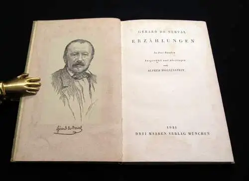 Nerval Erzählungen in drei Bänden 1921 1-3 komplett Literatur Lyrik Belletristik