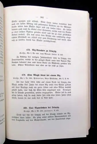 Meiche Sagenbuch des Königreichs Sachsen 1903 Literatur Lyrik Sagen Märchen