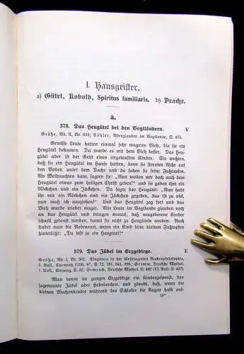 Meiche Sagenbuch des Königreichs Sachsen 1903 Literatur Lyrik Sagen Märchen