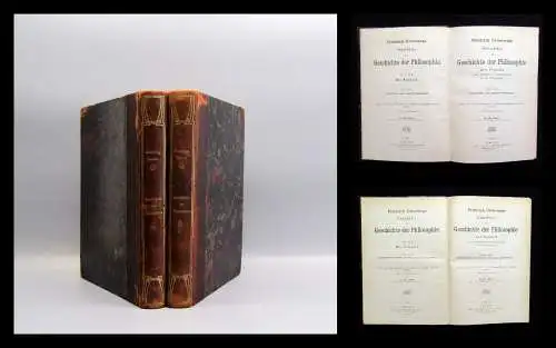 Ueberweg Heinze Geschichte der Philosophie 1896/1897 1. und 2. Bd des 3. Theils