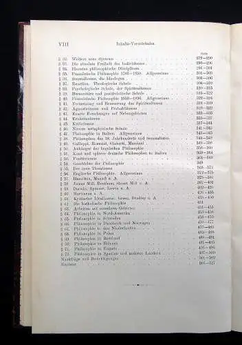 Ueberweg Heinze Geschichte der Philosophie 1896/1897 1. und 2. Bd des 3. Theils