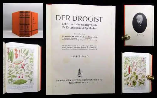 Freise Morgenstern Der Drogist 2. Bde komplett ohne Jahr um 1900 870 Abbildungen