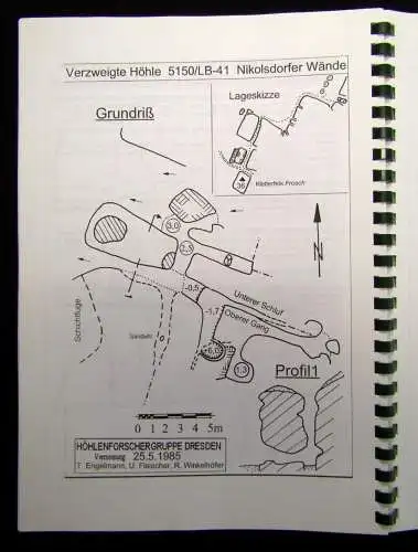 Winkelhöfer Durch Höhlen der Sächsischen Schweiz Katasterdokumentation 1998